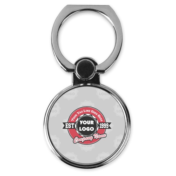 Custom Logo & Tag Line Cell Phone Ring Stand & Holder (Personalized)