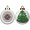 Logo & Tag Line Ceramic Christmas Ornament - X-Mas Tree (APPROVAL)