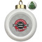 Logo & Tag Line Ceramic Ball Ornament - Christmas Tree (Personalized)