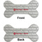 Logo & Tag Line Ceramic Flat Ornament - Bone Front & Back (APPROVAL)