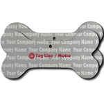 Logo & Tag Line Ceramic Dog Ornament - Double-Sided (Personalized)