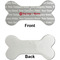 Logo & Tag Line Ceramic Flat Ornament - Bone Front & Back Single Print (APPROVAL)