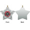 Logo & Tag Line Ceramic Flat Ornament - Star Front & Back (APPROVAL)