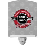 Logo & Tag Line Ceramic Night Light w/ Logos