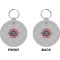 Logo & Tag Line Circle Keychain (Front + Back)