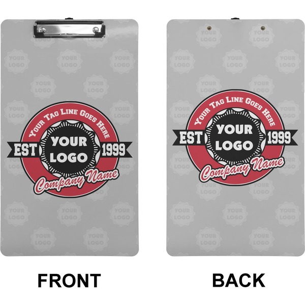 Logo & Tag Line Clipboard (Legal) (Front + Back)