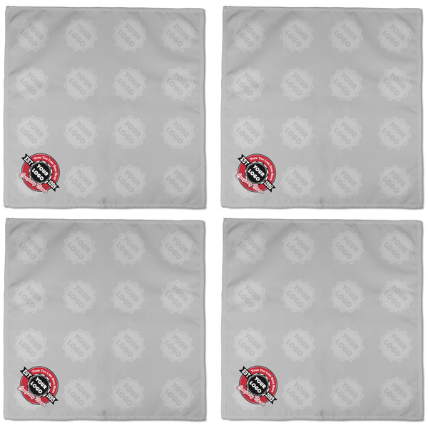 Logo & Tag Line Cloth Napkins - Personalized Dinner (APPROVAL) Set of 4