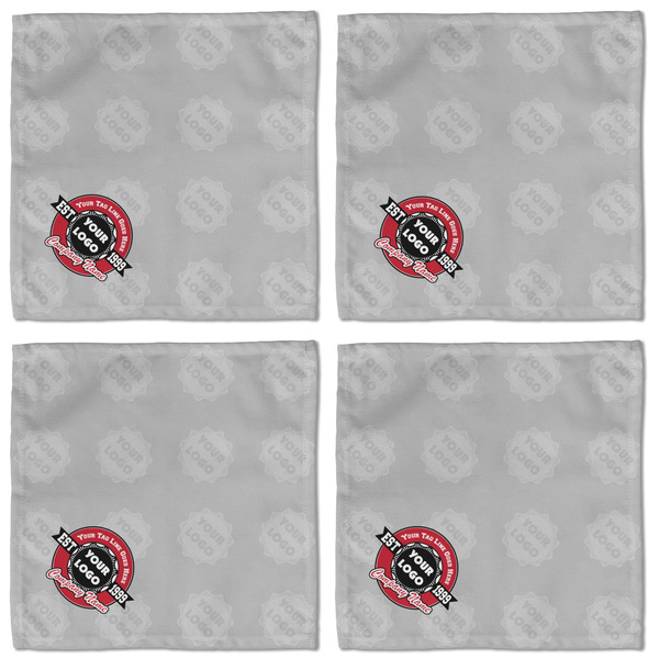 Logo & Tag Line Cloth Napkins - Personalized Lunch (APPROVAL) Set of 4