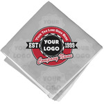 Logo & Tag Line Cloth Cocktail Napkin - Single w/ Logos