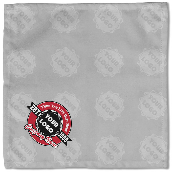 Logo & Tag Line Cloth Napkins - Personalized Lunch (Single Full Open)