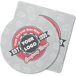 Logo & Tag Line Rubber Backed Coaster (Personalized)