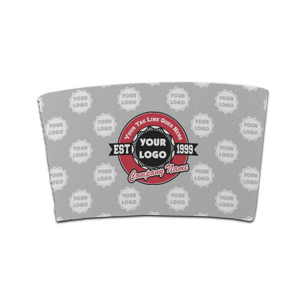 Custom Logo & Tag Line Coffee Cup Sleeve w/ Logos