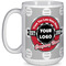 Logo & Tag Line 15 oz Coffee Mug - White (Personalized)