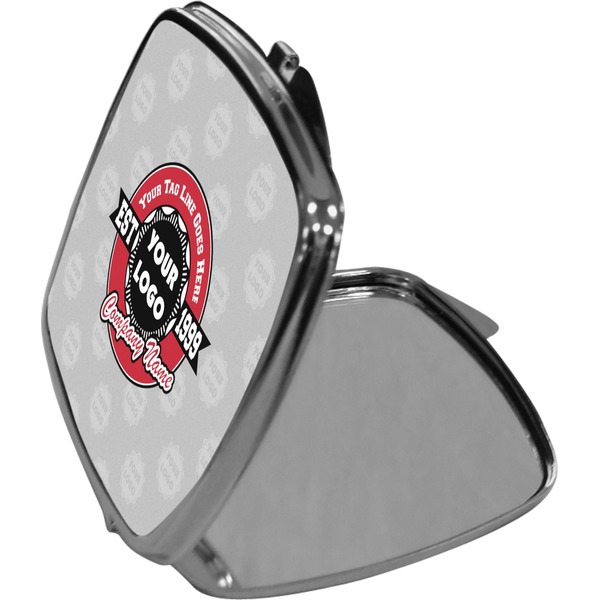 Logo & Tag Line Compact Mirror (Side View)