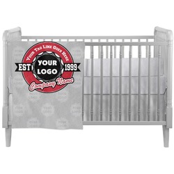 Logo & Tag Line Crib Comforter / Quilt (Personalized)