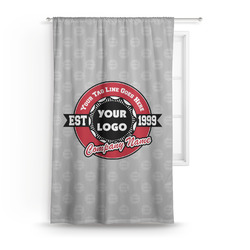 Logo & Tag Line Curtain - 50" x 84" Panel (Personalized)