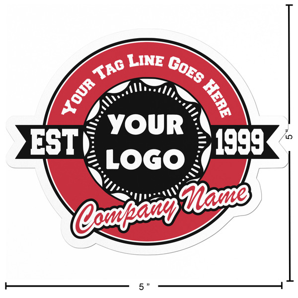 Logo & Tag Line Custom Shape Iron On Patches - L - APPROVAL