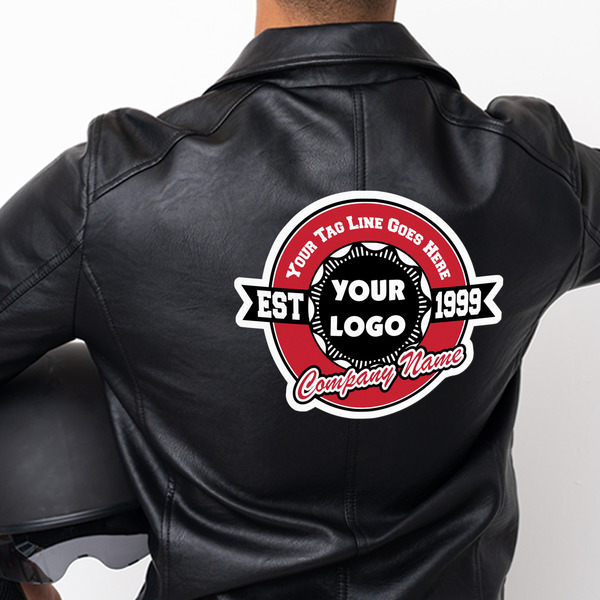 Logo & Tag Line Custom Shape Iron On Patches - XXXL - APPROVAL