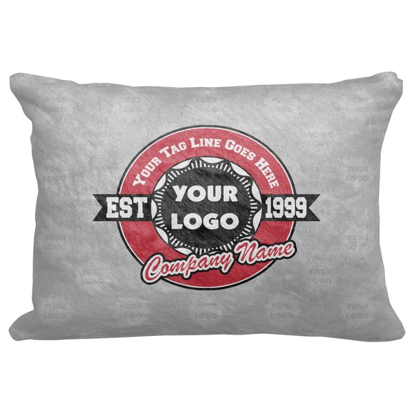 Custom Logo & Tag Line Decorative Baby Pillowcase - 16" x 12" w/ Logos