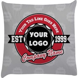 Logo & Tag Line Decorative Pillow Case (Personalized)