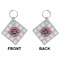 Logo & Tag Line Diamond Keychain (Front + Back)