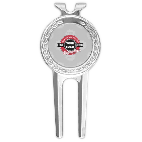 Custom Logo & Tag Line Golf Divot Tool & Ball Marker (Personalized)