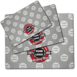 Logo & Tag Line Dog Food Mat w/ Name or Text