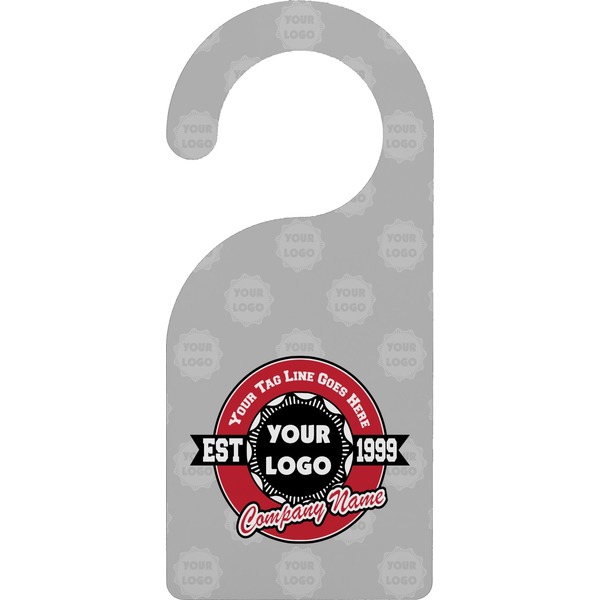 Custom Logo & Tag Line Door Hanger w/ Logos