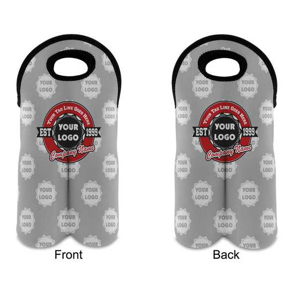 Logo & Tag Line Double Wine Tote - APPROVAL (new)