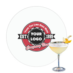 Logo & Tag Line Printed Drink Topper (Personalized)