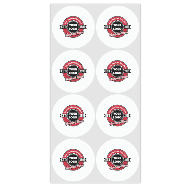 Logo & Tag Line Drink Topper - Medium - Set of 12
