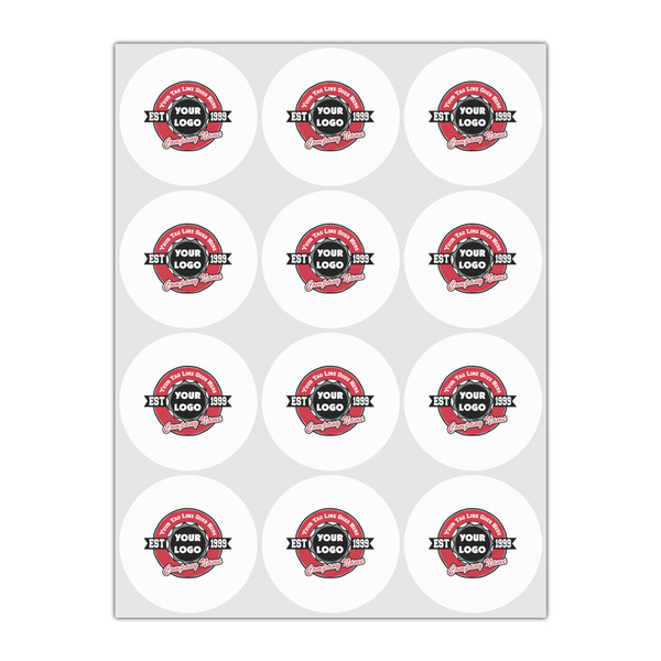 Logo & Tag Line Drink Topper - Small - Set of 12