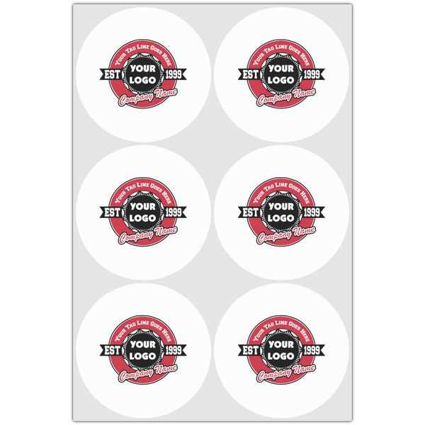 Logo & Tag Line Drink Topper - XLarge - Set of 6