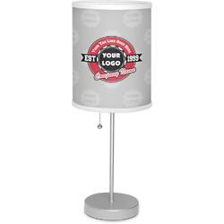 Logo & Tag Line Lamp with Drum Shade (Personalized)