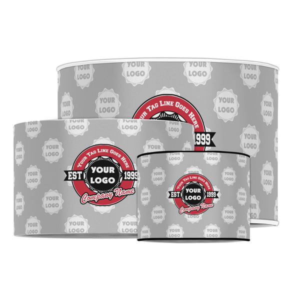 Logo & Tag Line Drum Lampshades - MAIN
