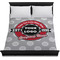 Logo & Tag Line Duvet Cover - Queen - On Bed - No Prop