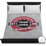 Logo & Tag Line Duvet Cover - Full / Queen w/ Logos