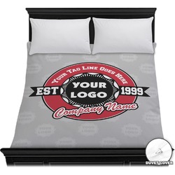 Logo & Tag Line Duvet Cover - Full / Queen w/ Logos
