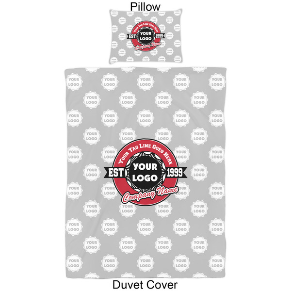 Logo & Tag Line Duvet Cover Set - Twin - Approval
