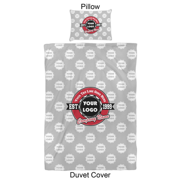 Logo & Tag Line Duvet Cover Set - Twin XL - Approval