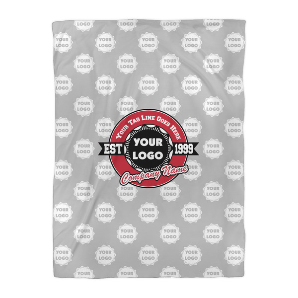 Logo & Tag Line Duvet Cover - Twin XL - Front