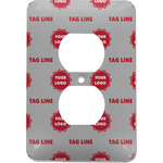 Logo & Tag Line Electric Outlet Plate (Personalized)