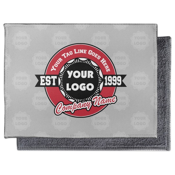 Logo & Tag Line Electronic Screen Wipe - Flat