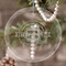 Logo & Tag Line Engraved Glass Ornaments - Round-Main Parent