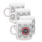 Logo & Tag Line Espresso Cup Group of Four Front