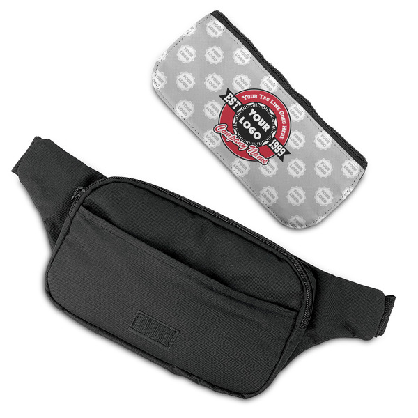 Logo & Tag Line Fanny Packs - FLAT (flap off)