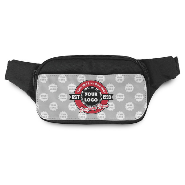 Custom Logo & Tag Line Fanny Pack - Modern Style w/ Logos