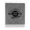 Logo & Tag Line Leather Binder - 1" - Grey (Personalized)