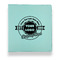 Logo & Tag Line Leather Binder - 1" - Teal (Personalized)