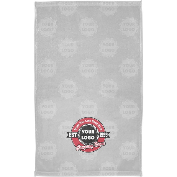 Logo & Tag Line Finger Tip Towel - Full View